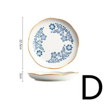 Cargar imagen en el visor de la galería, Ceramic Tableware Lace Bowl And Plate Combination