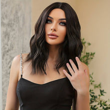 Charger l&#39;image dans la galerie, Long Curly Black Wigs Synthetic Women&#39;s Wigs For Daily Use