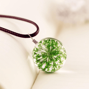 Necklaces For Men Time Gemstone Glass Ball Pendants F (Hot Deal)