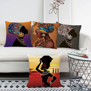 African American Girls Pillow Cover For Girls
