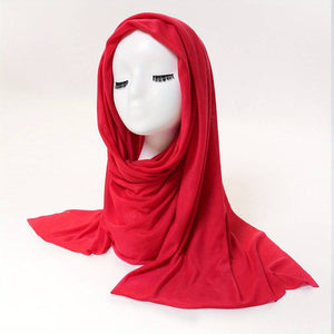 Solid Color Hijab Inelastic Sunscreen  Breathable