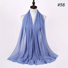 Charger l&#39;image dans la galerie, Solid Color Veil Chiffon Hijab