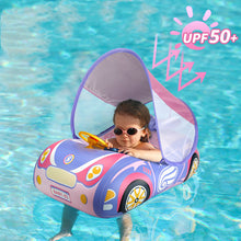 Load image into Gallery viewer, Children&#39;s Running Model Swimming Ring With Sun Protection