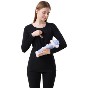 Cashmere Silk Edging Pregnant Women Warm Suit