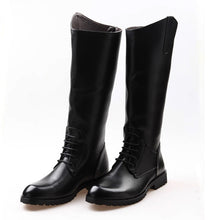 Cargar imagen en el visor de la galería, Horse Riding Boots For Women Men Waterproof Leather Long Boots Black Brown Knee High Boots