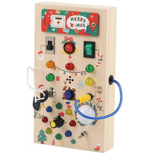 Load image into Gallery viewer, Children&#39;s Wooden Busy Board Switch Lights Circuit Board