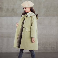 Laden Sie das Bild in den Galerie-Viewer, Baby-collar Middle And Big Children&#39;s Woolen Coat With Cotton Padded