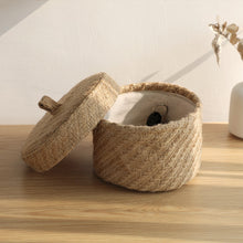 Cargar imagen en el visor de la galería, Home Creative Desktop Storage Basket With Lid