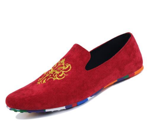 Hot Sale Velvet Loafers Men Shoes Men's Flats Male Slip-On Driving Shoes Large Size Soft Comfortable Designer Loafers Moccasins