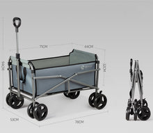 Load image into Gallery viewer, Outdoor Camping Trolley Fishing Pull Trailer Storage