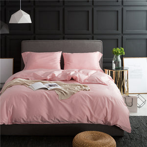 Pure color four-piece bedding Cover