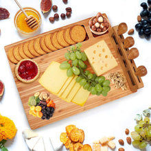 Charger l&#39;image dans la galerie, Bamboo cutting board bamboo tray cheese plate for your kitchen