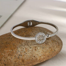 Load image into Gallery viewer, Exquisite Sunflower Stainless Steel Rhinestone Bracelet