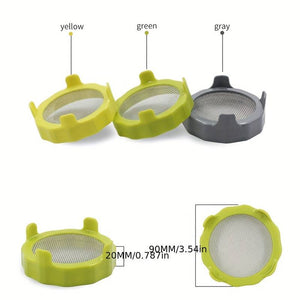 2pcs Plastic Sprouting Lid Mesh Sprout Cover Seed Germination Ring Lid