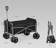 Load image into Gallery viewer, Outdoor Camping Trolley Fishing Pull Trailer Storage