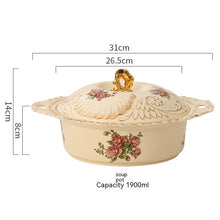 Cargar imagen en el visor de la galería, European-style Ceramic Tableware Household Rice Bowl Soup Dish &amp; Plate Fruit Plate