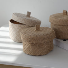 Cargar imagen en el visor de la galería, Home Creative Desktop Storage Basket With Lid