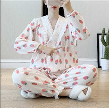 Laden Sie das Bild in den Galerie-Viewer, Pure Cotton Kimono And Post-pregnancy Nursing Clothes And Home Pajamas