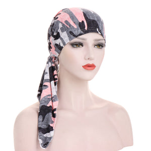 Curved Tail Turban Hat Flower