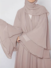 Laden Sie das Bild in den Galerie-Viewer, Abbaya Long Sleeve Open Front Casual for Women