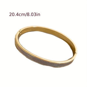 1pc/2pcs Trendy Minimalist Stainless Steel Bracelet