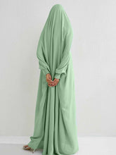 Laden Sie das Bild in den Galerie-Viewer, Solid Maxi Abaya Kaftan Long Sleeve Simple Abaya