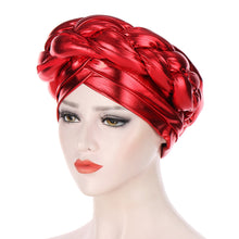 Load image into Gallery viewer, Bright Silk Coarse Twist Turban Hat