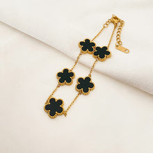 Load image into Gallery viewer, Five-leaf Flower Pendant Necklace Earring Bracelet Set for occasions