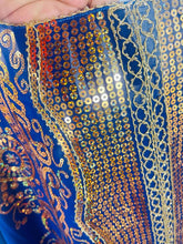 Charger l&#39;image dans la galerie, Plus Size Elegant Abbaya, African Sequin Embroidered Translucent Dashiki