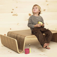 Load image into Gallery viewer, Simple Designer Creative Curved Wood Tatami Coffee Table