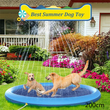 Charger l&#39;image dans la galerie, Non-Slip Splash Pad For Kids And Pet Dog Pool Summer Outdoor Water Toys Fun Backyard Fountain Play Mat