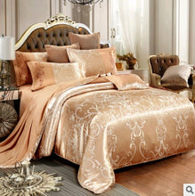 Charger l&#39;image dans la galerie, Luxury European Bedding Satin Jacquard Modal Cotton Tencel Set