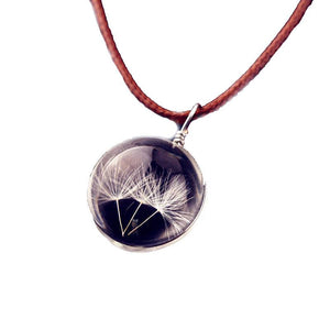 Necklaces For Men Time Gemstone Glass Ball Pendants F (Hot Deal)