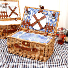 Cargar imagen en el visor de la galería, Storage Basket Rattan Wicker Picnic Basket Vegetable Basket