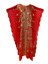 Cargar imagen en el visor de la galería, Plus Size Elegant Abbaya, African Sequin Embroidered Translucent Dashiki