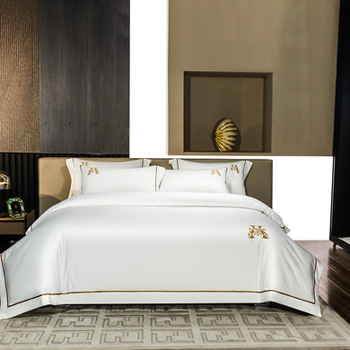 Elegent Cotton Embroidery Match Bed Sets