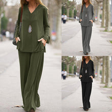 Load image into Gallery viewer, Women&#39;s Fashion Tracksuit 2 Piece Long Sleeve Set