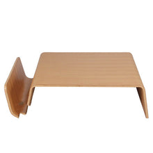 Laden Sie das Bild in den Galerie-Viewer, Simple Designer Creative Curved Wood Tatami Coffee Table