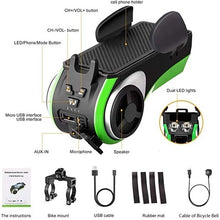 Load image into Gallery viewer, 5 In 1 Double LED Bicycle Light