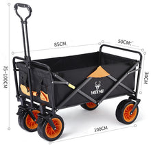 Load image into Gallery viewer, Outdoor Camping Trolley Fishing Pull Trailer Storage