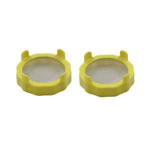 2pcs Plastic Sprouting Lid Mesh Sprout Cover Seed Germination Ring Lid