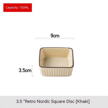 Cargar imagen en el visor de la galería, Ceramic Snack Plate Sauce Dipping Cold Dish Seasoning Dish