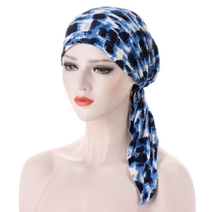 Curved Tail Turban Hat Flower