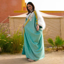 Load image into Gallery viewer, Luxury Sky Cloak with Ebroided fabric by Designer Shereen