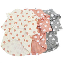 Cargar imagen en el visor de la galería, Cotton Pet O-neck Lace Short Sleeve supplies for Small Dogs