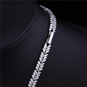 Earings Sets Pendant Necklace for Women Gift Water Drop Earrings Stud Silver
