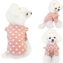 Cargar imagen en el visor de la galería, Cotton Pet O-neck Lace Short Sleeve supplies for Small Dogs