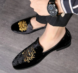 Embroidery Men Footwear Loafer