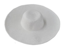 Cargar imagen en el visor de la galería, LNPBD hot 2017 Women&#39;s white hat summer black oversized sunbonnet beach cap women&#39;s strawhat sun hat summer hat