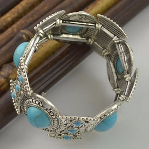 Vintage Elastic Tibetan  Bracelet Boho Acrylic Stone Bracelets